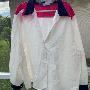 Vintage Color Block Blouse